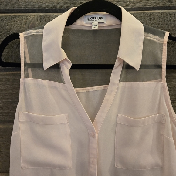 Express The Portofino Shirt White Tank Top Medium - Picture 2 of 10